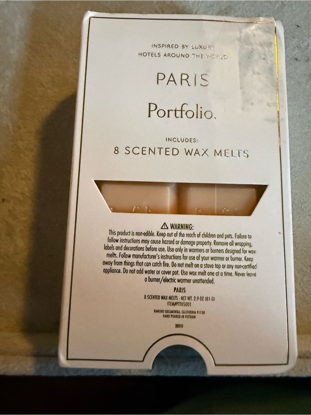 Portfolio Scented Wax Melts - inspired by hotels around the world.